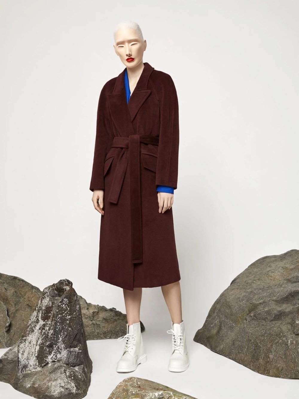 LANDSCAPE WOOL ALPACA BLEND COAT